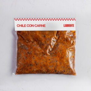 Carne con guiso de chile con carne marca LARDIENTE